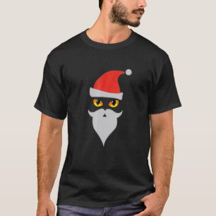 Respect He Beard Santa Cat Eyes Christmas Pyjamas T-Shirt