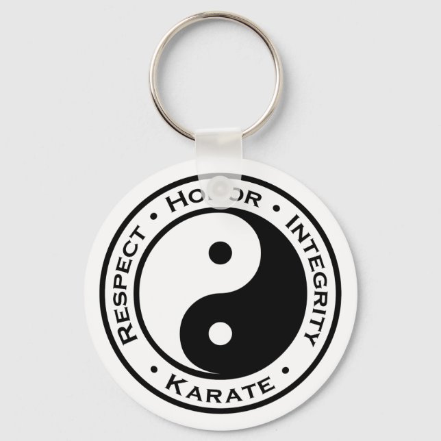 Respect Honour Integrity Karate Key Ring (Front)