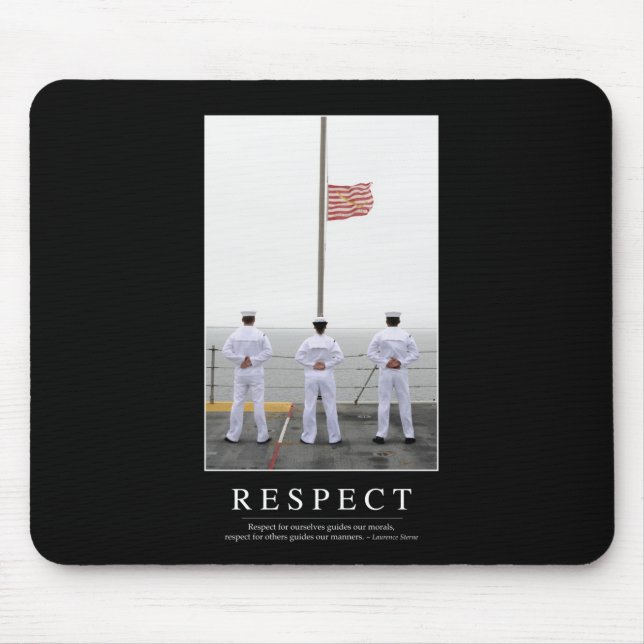Respect: Inspirational Quote 1 Mouse Mat (Front)