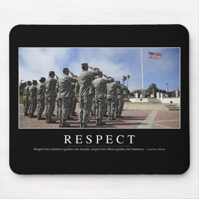 Respect: Inspirational Quote 2 Mouse Mat (Front)