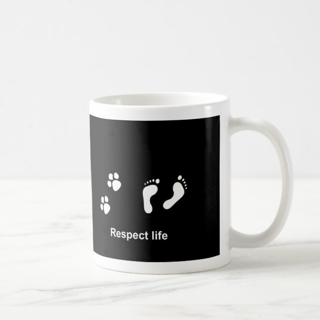 Respect life - Everyone matters Coffee Mug (Right)