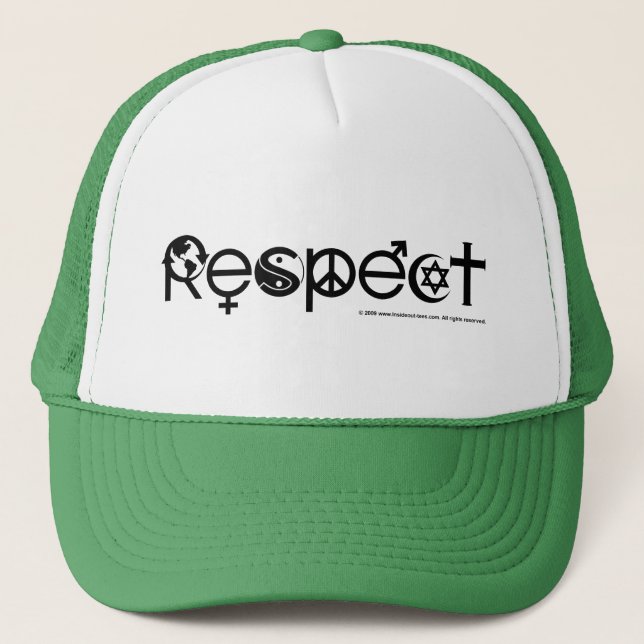 Respect Mother Earth - Recycle Save The Planet Trucker Hat (Front)