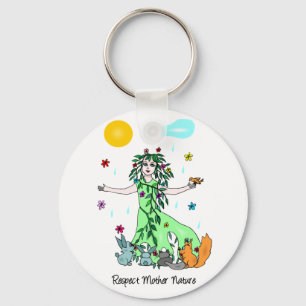 Respect Mother Nature Key Ring