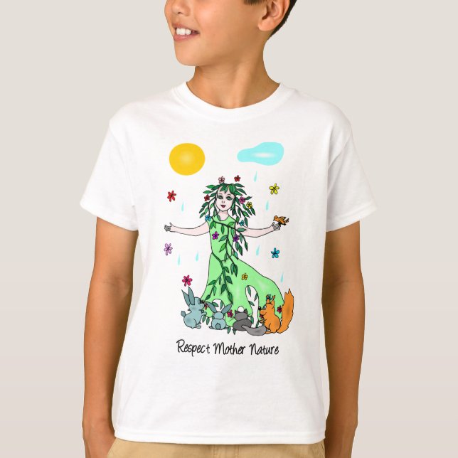 Respect Mother Nature t-shirt (Front)
