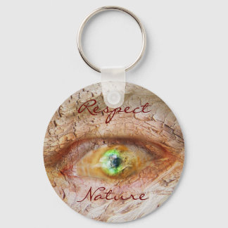 Respect nature - add own text key ring