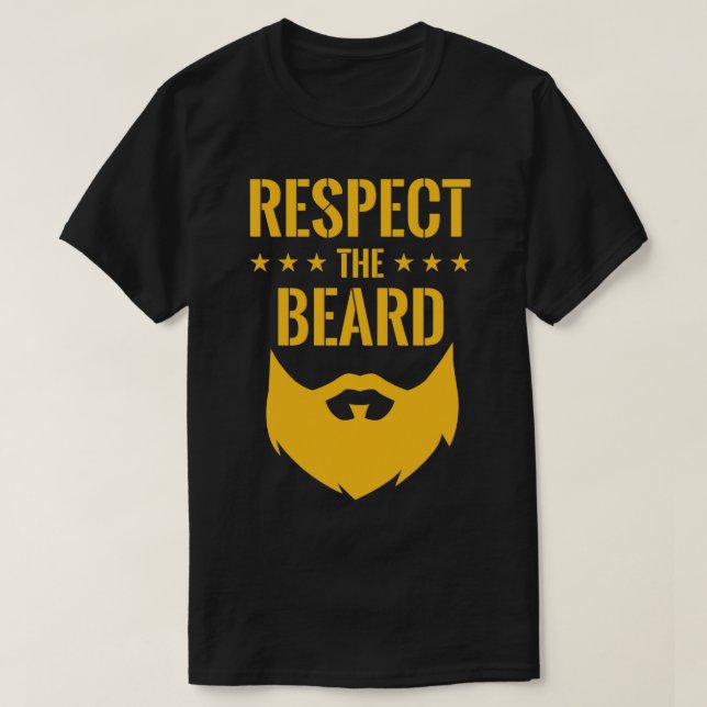 Respect The Beard 77 T-Shirt (Design Front)