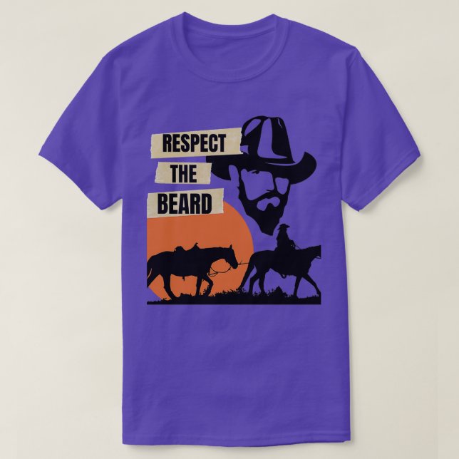Respect the Beard Beard 2 T-Shirt (Design Front)