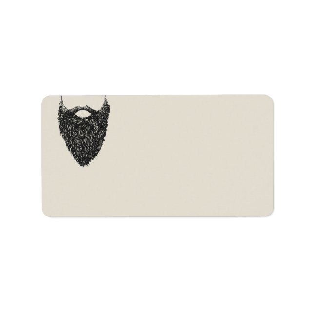 Respect The Beard  | Blank Return Address Label (Front)