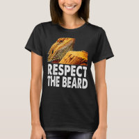 Respect The Beard Funny Bearded Dragon Lizard Owne