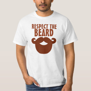 RESPECT THE BEARD Funny Mens T-shirts