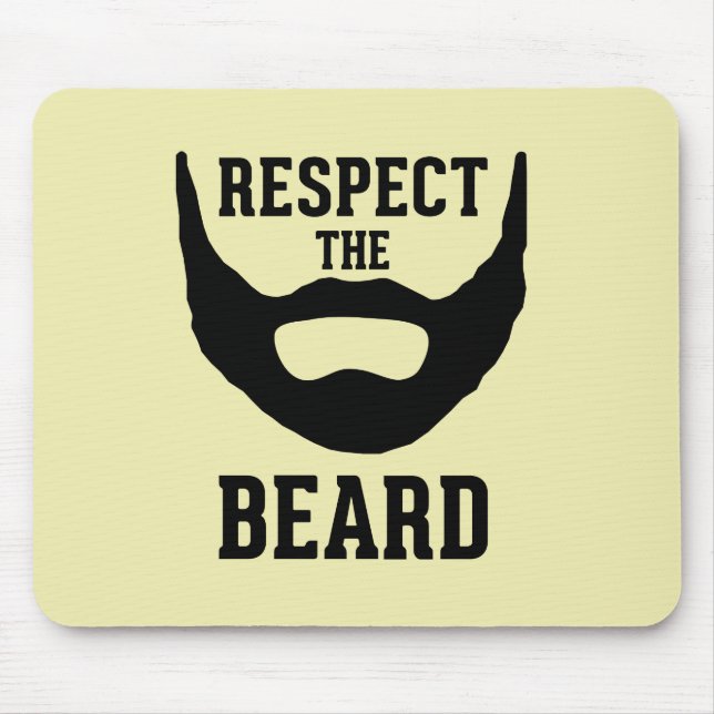 Respect The Beard Mouse Mat (Front)