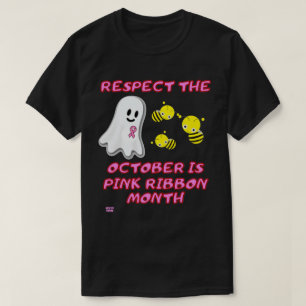 "RESPECT THE BOO BEES" funny Pink Ribbon T-Shirt