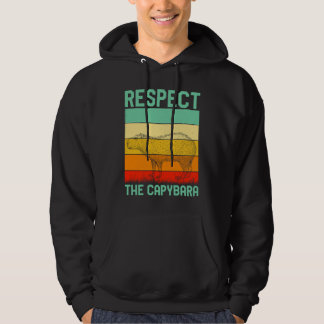 Respect The Capybara Whisperer Wildlife  Animal Ro Hoodie