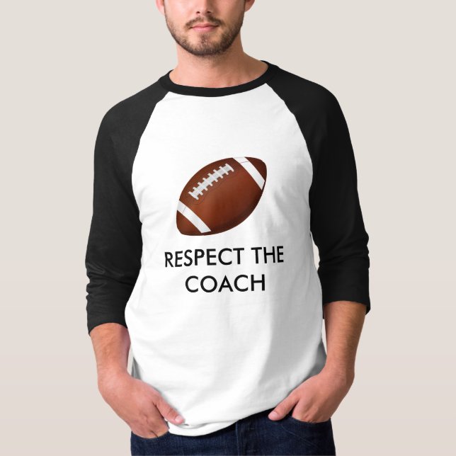 Respect The Coach Black White Long Sleeve T-shirt (Front)