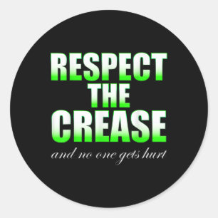 Respect The Crease D B G T Kids Lacrosse Team Capt Classic Round Sticker