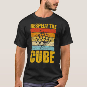 Respect The Cube Puzzle Speed Cubing Youth Vintage T-Shirt
