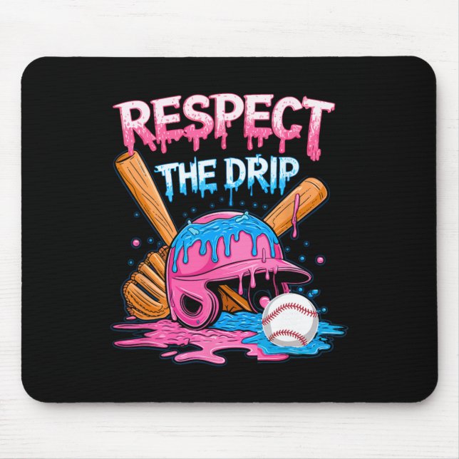 Respect The Drip Bysebyll Drip Boys Ice Cream Drip Mouse Mat (Front)