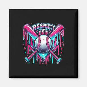 Respect The Drip Bysebyll Home Plate Ice Cream Dri Magnet