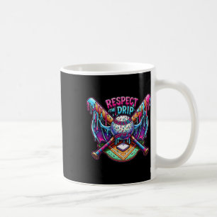 Respect The Drip Bysebyll Home Plate With Sprinkle Coffee Mug