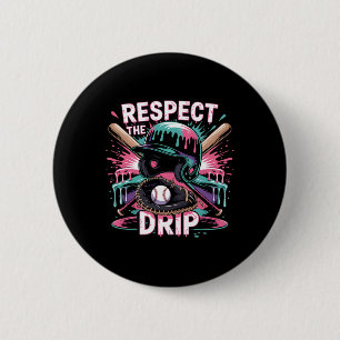 Respect The Drip Bysebyll Ice Cream Drip Helmet By 6 Cm Round Badge