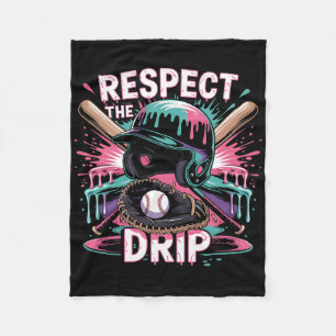 Respect The Drip Bysebyll Ice Cream Drip Helmet By Fleece Blanket