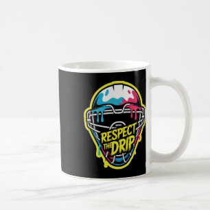 Respect The Drip Hockey Goalie Mask Ice Hockey Goa Coffee Mug