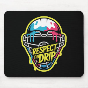 Respect The Drip Hockey Goalie Mask Ice Hockey Goa Mouse Mat