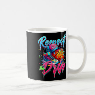 Respect The Drip Sketll Ice Cream Drip With Sprink Coffee Mug