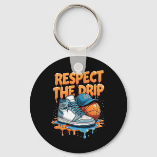 Respect The Drip Sneaker Swag Sketll Street Style  Key Ring