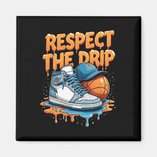 Respect The Drip Sneaker Swag Sketll Street Style  Magnet