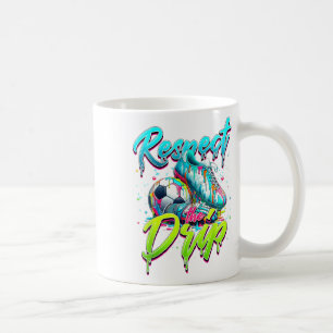Respect The Drip Soccer Ice Cream Drip With Sprink Coffee Mug