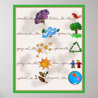 Respect the Earth, Love your Children Poster