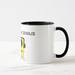 Respect the Genius Mug - Cool Boy Cartoon Funny