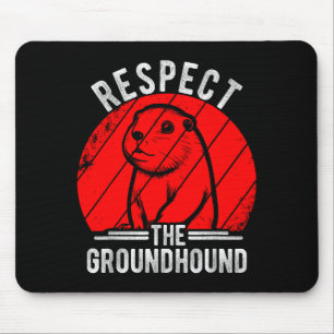 Respect The Groundhog Day Retro Holiday Festive An Mouse Mat