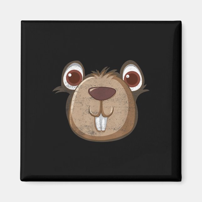 Respect The Groundhog Funny Groundhog Day  Magnet (Front)