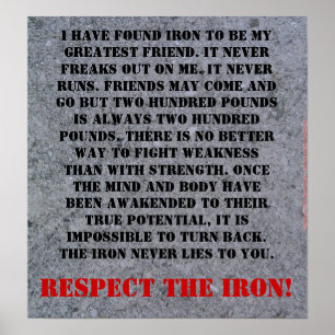 Respect The Iron Poster