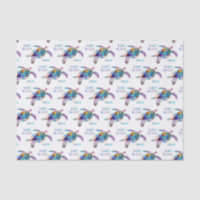 Respect the Locals Sea Turtle Tie Dye Beach Quote