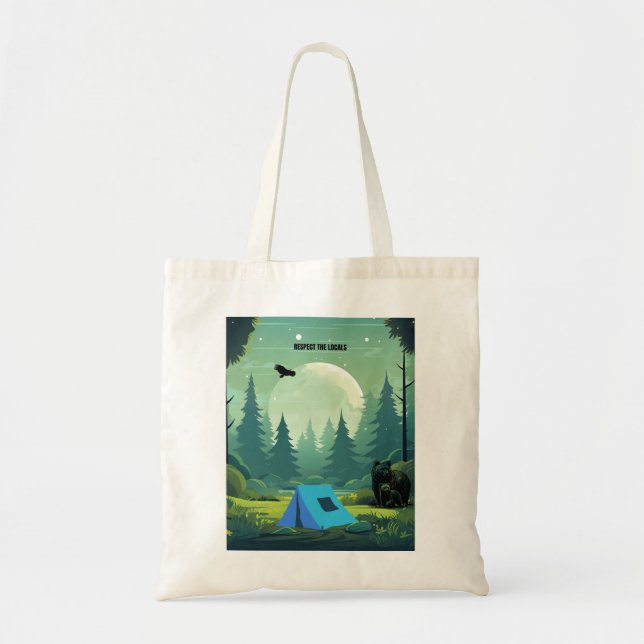 Respect the Locals – Wilderness Bear  Tote Bag (Front)