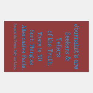 Respect the Press Rectangular Sticker