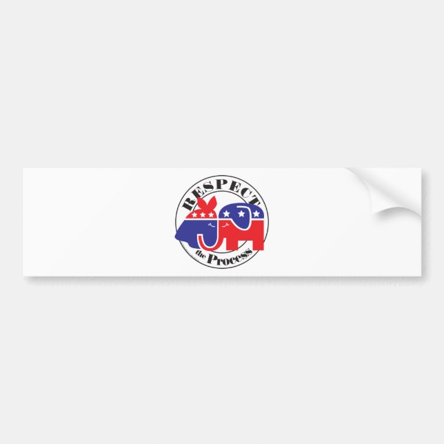 Respect the Process Bumper Sticker (Front)