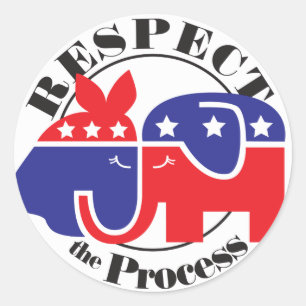 Respect the Process Classic Round Sticker