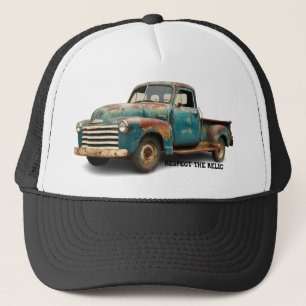 Respect the Relic vintage pickup truck funny dad Trucker Hat