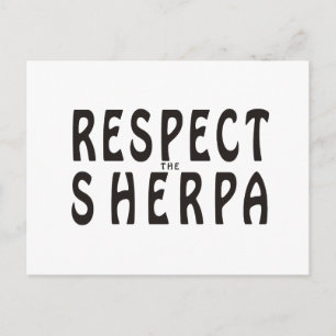 Respect The Sherpa Postcard