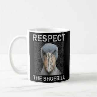 Respect The Shoebill African Bird Aztec Mayan Bird Coffee Mug