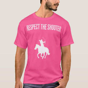 Respect The Shooter Mounted Archery Bow And Arrow  T-Shirt