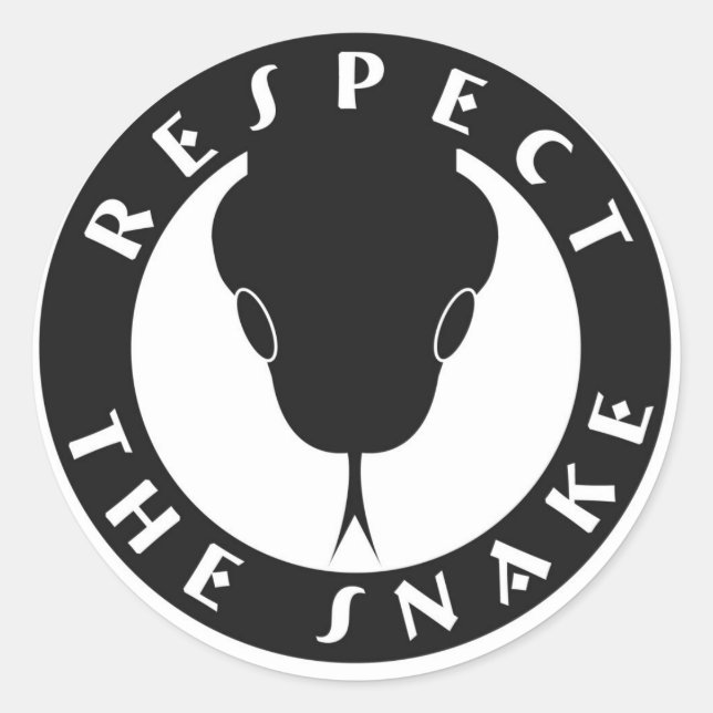 Respect The Snake 3" Stickers (Front)