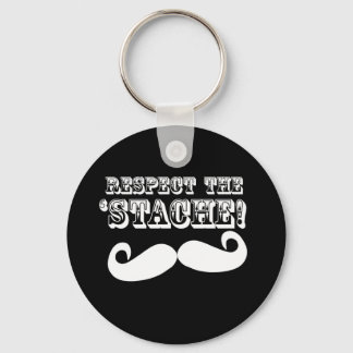 Respect the 'Stache Key Ring