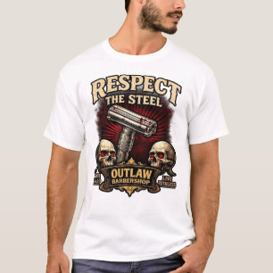 Respect the Steel – Double Edge Razor Design T-Shirt