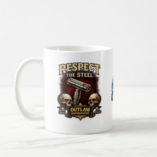 Respect the Steel – Double Edge Razor Mug