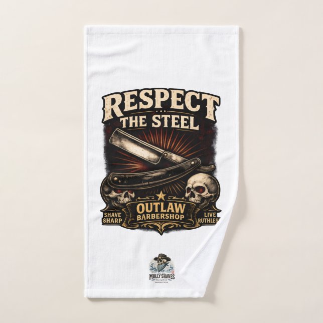 Respect the Steel Straight Towel (Hand Towel)